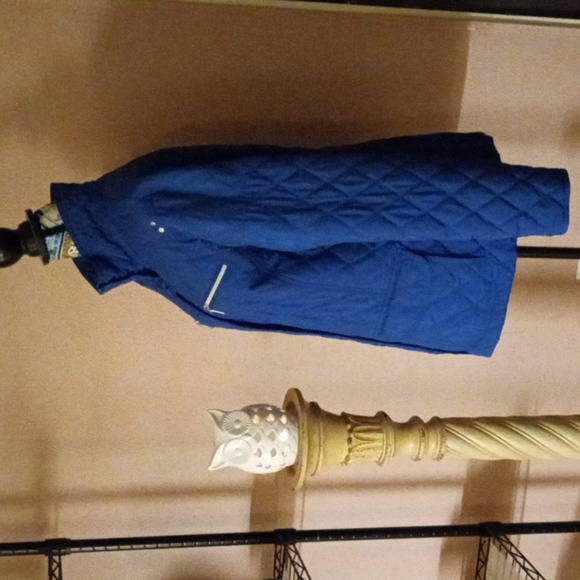 Croft&Barrow Women's SZ L Quilt Style Silver Embellished Fall ๐๐ Jacket - Picture 6 of 12